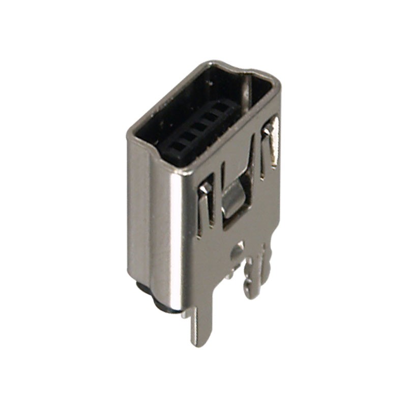 1 pcs : KMBVX-TH-5S-B30 - MINI USB B VERT. 5P, BLK, 30U, R