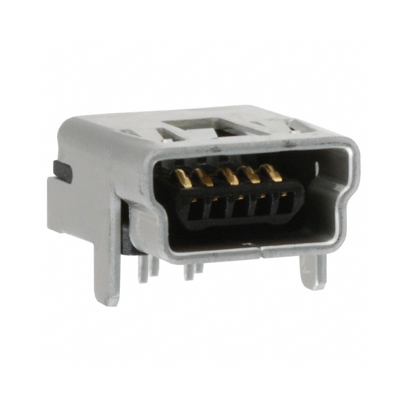 1 pcs : 0548190519 - CONN RCPT USB2.0 MINI B 5P R/A