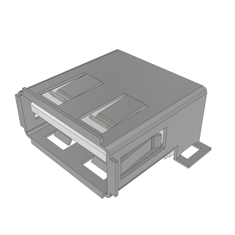 1 pcs : USB-A-S-F-W-SM2-R-TR - USB 2.0 INTERFACE, TYPE A