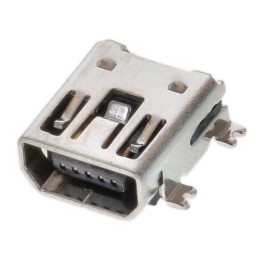 1 pcs : MUSB-05-S-AB-SM-A-TR - CONN RCP MINI USB AB 5POS SMD RA