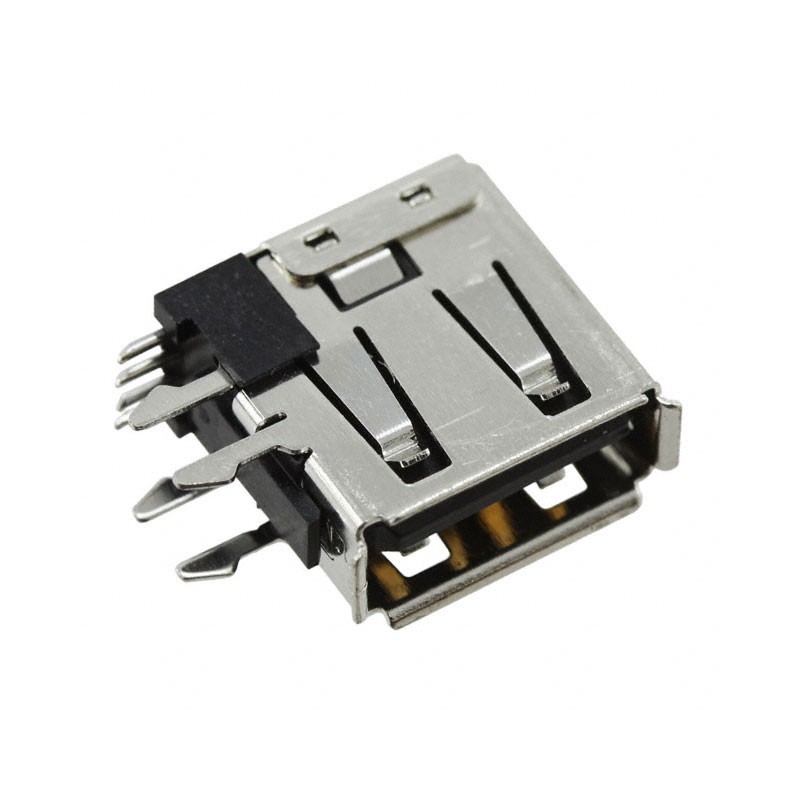 1 pcs : 0673298020 - CONN RCPT USB2.0 TYPEA 4POS R/A