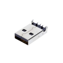 1 pcs : USB-AM-S-F-B-SM1 - CONN RCPT USB2.0 TYPEA 4P SMD RA