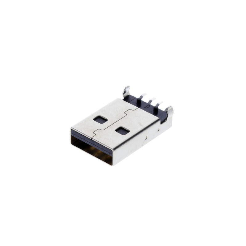 1 pcs : USB-AM-S-F-B-SM1 - CONN RCPT USB2.0 TYPEA 4P SMD RA