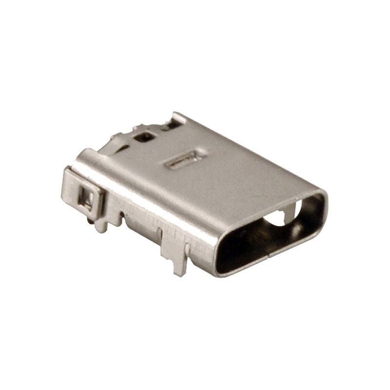 1 pcs : KUSBX-SMTTH-CS1-BTR - USB TYPE C SOCKET, WMT W/TH SHIE