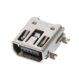 1 pcs : MUSB-05-S-AB-SM-A-K-TR - CONN RCPT USB2.0 MINI AB SMD R/A