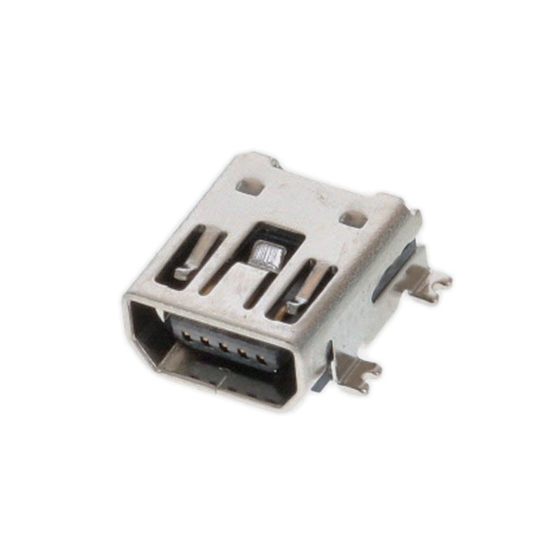 1 pcs : MUSB-05-S-AB-SM-A-K-TR - CONN RCPT USB2.0 MINI AB SMD R/A
