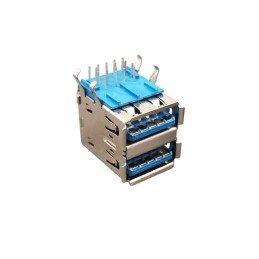 1 pcs : SS-52000-003 - CONN RCPT USB3.0 TYPEA STACK R/A