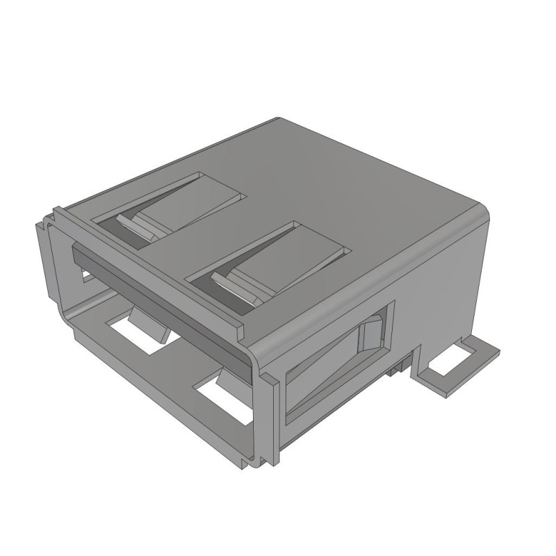 1 pcs : USB-A-S-S-B-SM2-R-TR - USB 2.0 INTERFACE, TYPE A