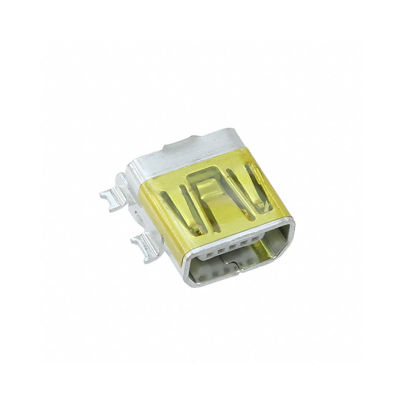 1 pcs : 0678038020 - CONN RCPT USB2.0 MINI AB SMD R/A