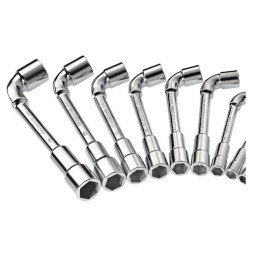 1 pcs - Facom Hex Tubular Box Spanner Set, 10 Pieces, 8 - 19 mm Tip