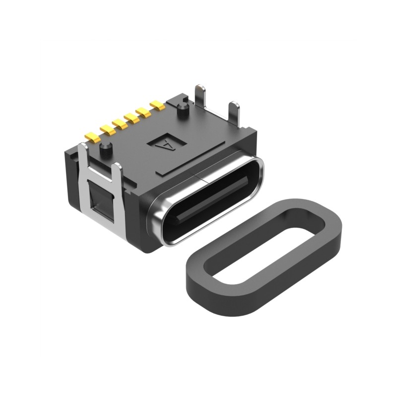 1 pcs : 54-00284 - CONN RCPT USB2.0 TYPEC SMD RA