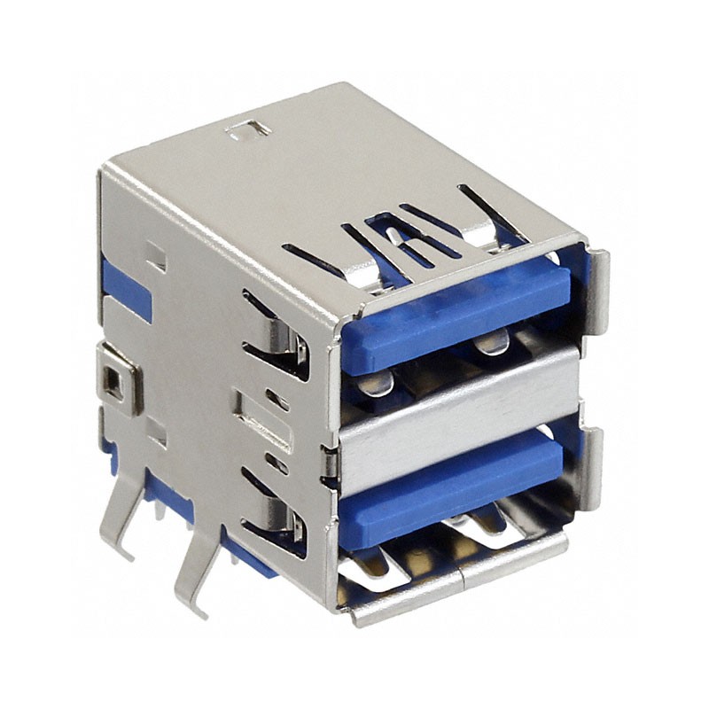 1 pcs : 0484060003 - CONN RCPT USB3.0 TYPEA STACK R/A