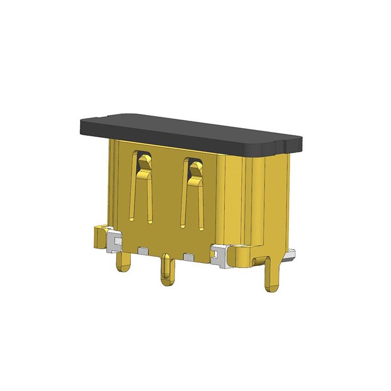 1 pcs : 0476591101 - HDMI REC.VERTICAL SMT TYPE W/HEI