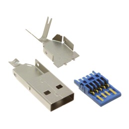 1 pcs : 947 - CONN PLUG USB3.0 TYPEA 9POS SLD