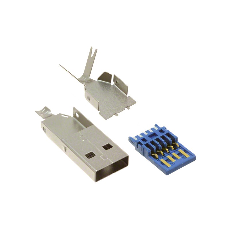 1 pcs : 947 - CONN PLUG USB3.0 TYPEA 9POS SLD