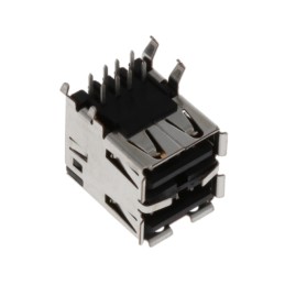 1 pcs : 292323-6 - CONN RCPT USB2.0 TYPEA STACK R/A