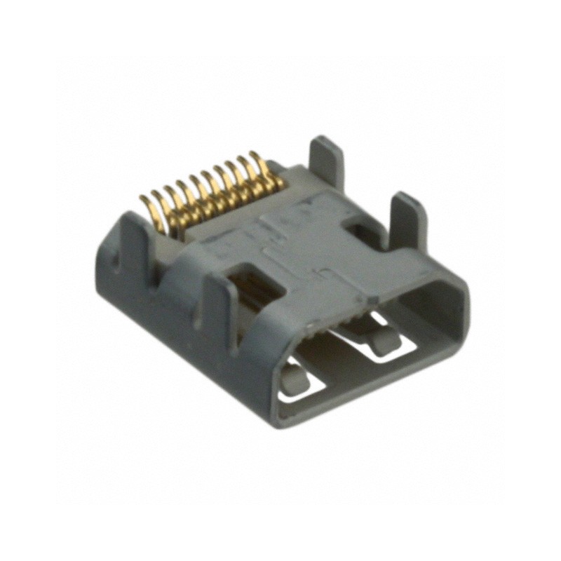 1 pcs : 0467651001 - CONN RCP MICRO HDMI 19POS SMD RA