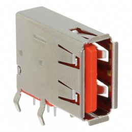 1 pcs : USBR-A-S-F-O-VU - CONN RCPT USB2.0 TYPEA 4POS VERT