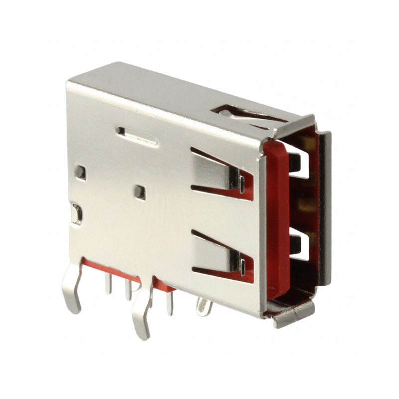 1 pcs : USBR-A-S-S-O-VU - CONN RCPT USB2.0 TYPEA 4POS VERT