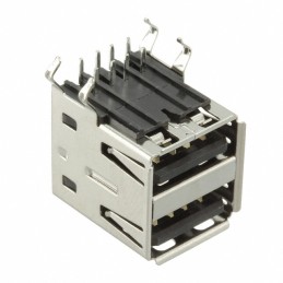 1 pcs : 614008246521 - CONN RCPT USB2.0 TYPEA STACK R/A