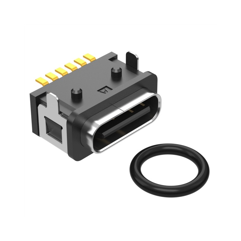 1 pcs : 54-00285 - CONN RCPT USB2.0 TYPEC SMD RA