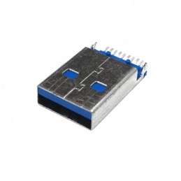 1 pcs : 692112030100 - CONN PLUG USB3.0 TYPEA 9P SMD RA