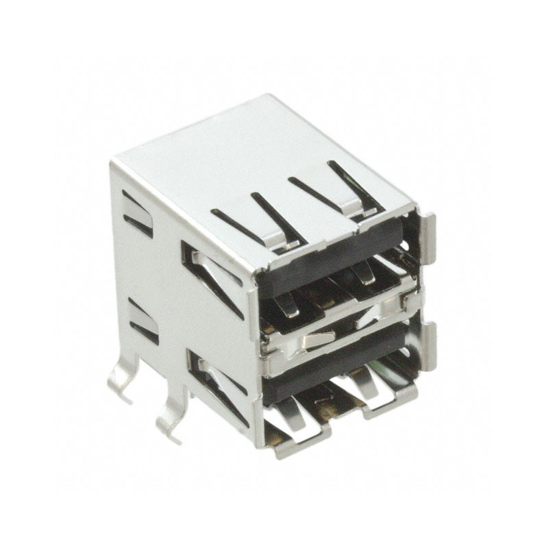 1 pcs : XM7A-0442A - CONN RCPT USB2.0 TYPEA STACK R/A