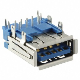 1 pcs : 632121300001 - CONN RCPT USB3.0 TYPEA 11POS R/A
