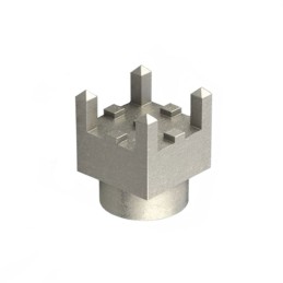 1 pcs : 74650174R - TERM REDCUBE M4 4PIN PCB