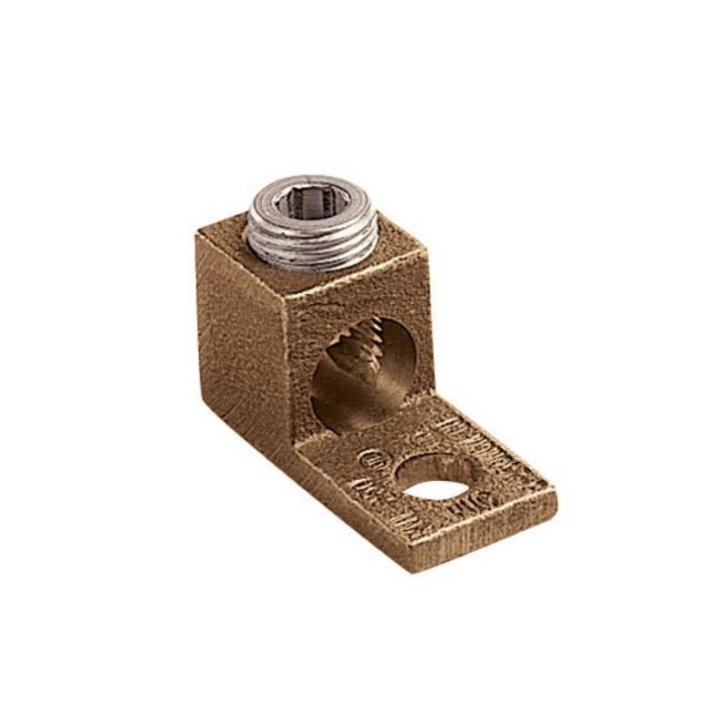 1 pcs : PNL-4-C - CONN TERM RECT LUG 4-14 AWG