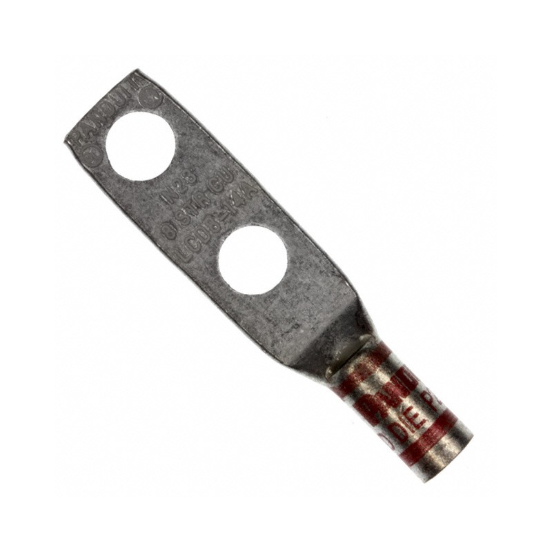 1 pcs : LCD8-14A-L - CONN TERM RECT LUG 8 AWG 1/4