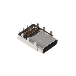1 pcs : KUSBX-SMT-CS4-B30TR - USB TYPE C, SMT PINS, TH SHIELD