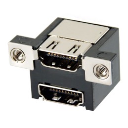 1 pcs : KDMI42X-FS2-WS-B15 - DUAL STACKED HDMI(TM) CONNECTOR,