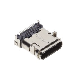 1 pcs : JACK-USBC-SMT-33141-2FS - USB TYPE C JACK IPX7 SMT