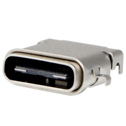 1 pcs : KUSB67X-MM-CS1-B15TR - CONN USB TYPE-C R/A SMT/T-H MID