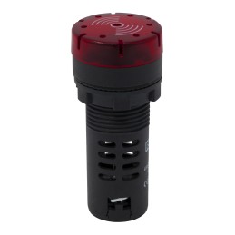 1 pcs - RS PRO, Panel Mount Red LED Pilot Light, 22mm Cutout, IP30, Round, 230V ac