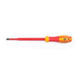 1 pcs - RS PRO Slotted Insulated Screwdriver, 8 x 1.2 mm Tip, 175 mm Blade, VDE/1000V, 295 mm Overall