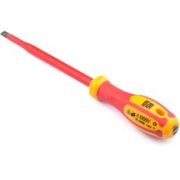 1 pcs - RS PRO Slotted Insulated Screwdriver, 8 x 1.2 mm Tip, 175 mm Blade, VDE/1000V, 295 mm Overall