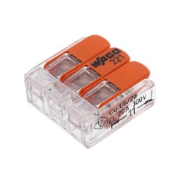 1 pcs : 221-413/996-010 - SPLICE LEVER 24-12AWG 3POS 10PC