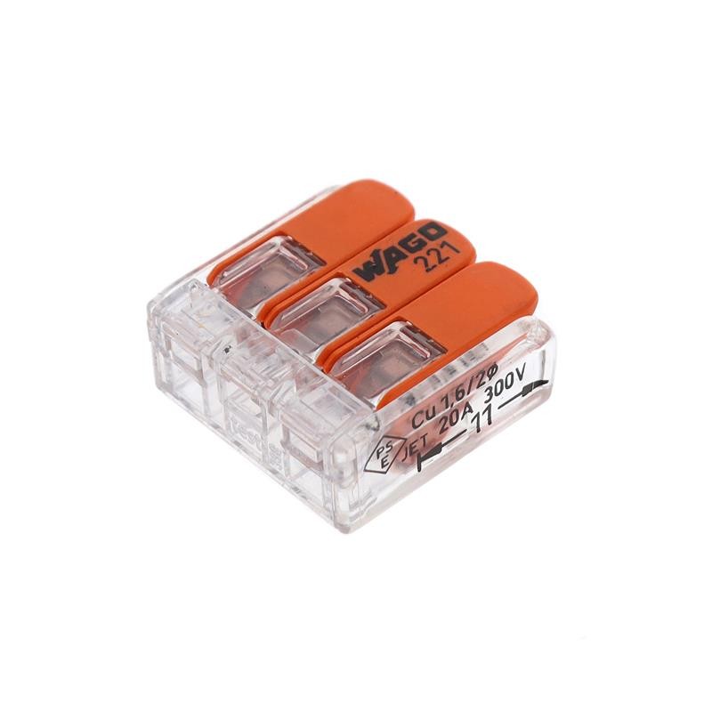 1 pcs : 221-413/996-010 - SPLICE LEVER 24-12AWG 3POS 10PC