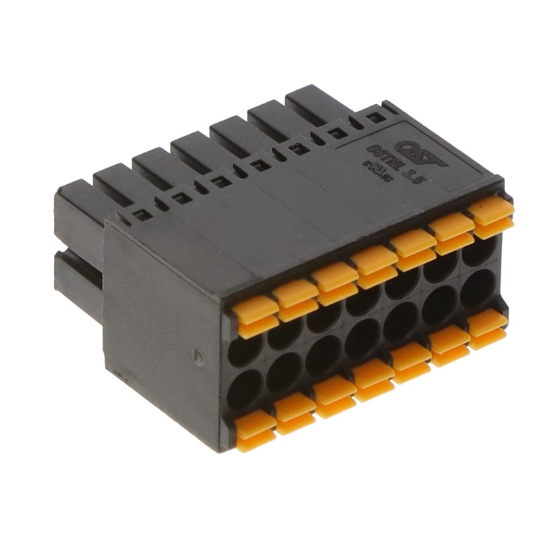 1 pcs : OSTNL141002 - 3.5MM 2 PC TERM BLOCK PLUG DUAL