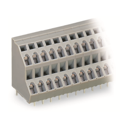 1 pcs : 736-107 - DOUBLE-DECK PCB TERMINAL BLOCK