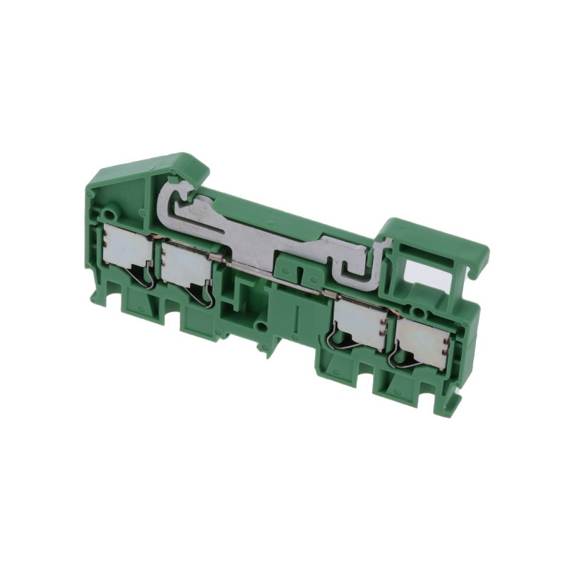 1 pcs : XW5G-P2.5-2.2-1 - TERM BLK GND PUSH 2.5MM 2:2 2TIE