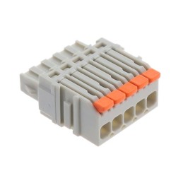 1 pcs : 2734-1105/327-000 - TERM BLOCK PLUG 5POS LEVER 14-26