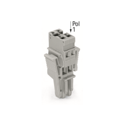 1 pcs : 769-103/021-000 - 1-CONDUCTOR FEMALE PLUG LOCKING
