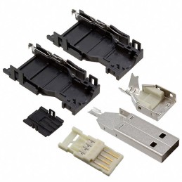 1 pcs : 2013798-1 - CONN PLUG USB2.0 TYPEA 4POS SLD