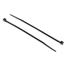 1 Bag of 100 - RS PRO Cable Tie, 100mm x 2.5 mm, Black Nylon, Pk-100