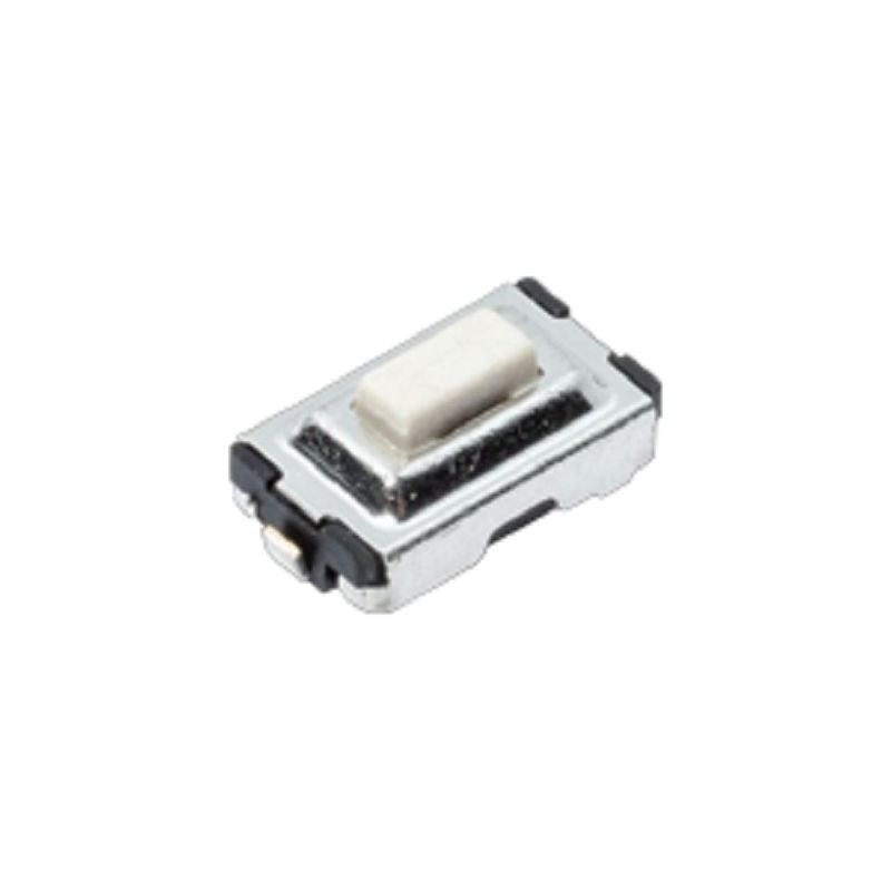20 pcs - IP40 Silver Hard Actuator Tactile Switch, SPST 50 mA Surface Mount