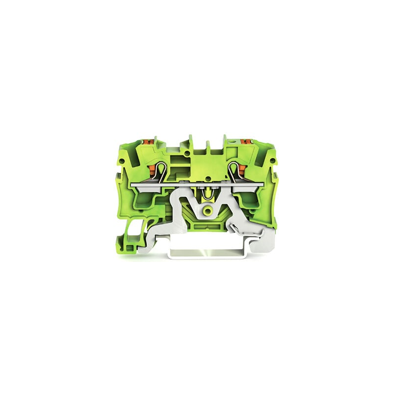 1 pcs : 2204-1207 - 2-CONDUCTOR GROUND TERMINAL BLOC