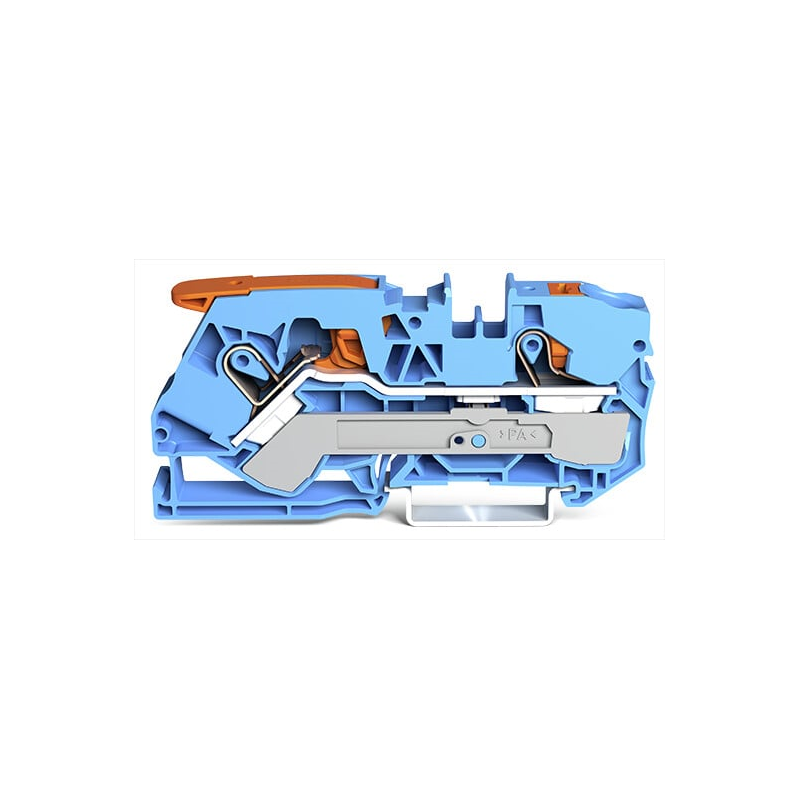 1 pcs : 2110-5204 - 2-CONDUCTOR THROUGH TERMINAL BLO